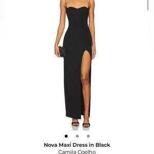 Camila Coelho Black Maxi Dress